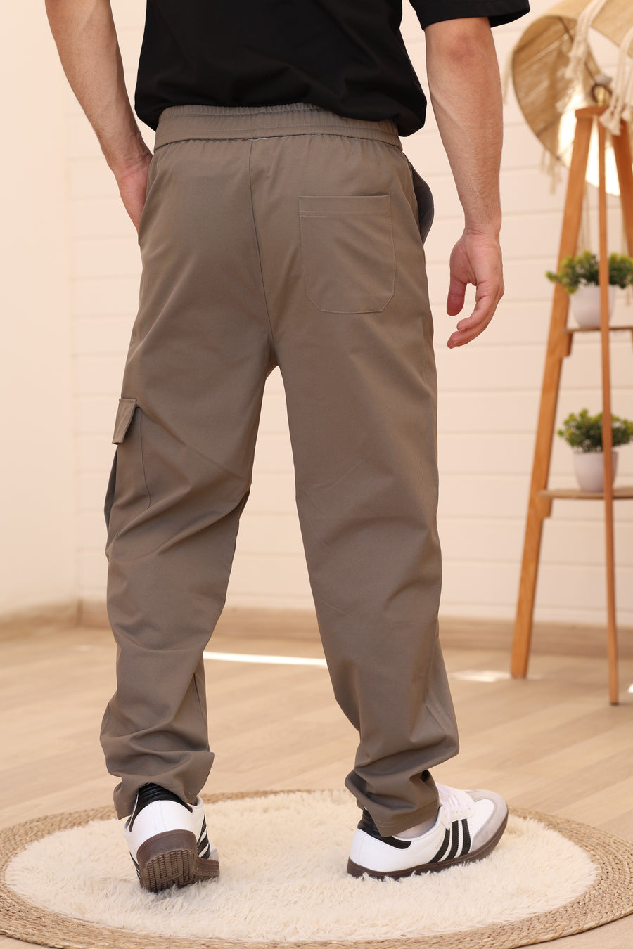 TERRAIN Cargo Pant by RUVR – Elasticated Waist Wide Leg Pants – Lifestyle Shot