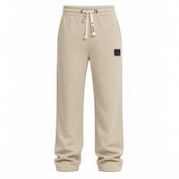 Patch Sweatpant by RUVR – heavyweight fleece sweatpants with woven label in Sand
