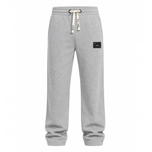 Patch Sweatpant by RUVR – heavyweight fleece sweatpants with woven label in Sand