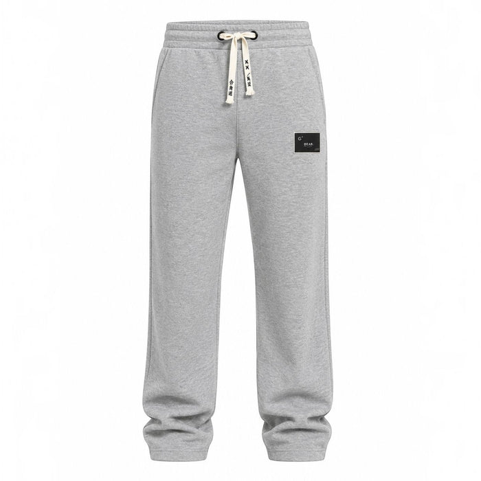 Patch Sweatpant by RUVR – heavyweight fleece sweatpants with woven label in Sand