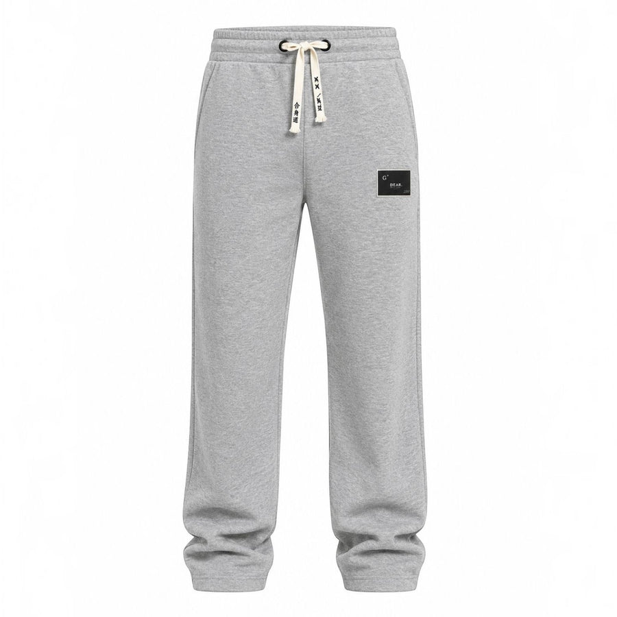 Patch Sweatpant by RUVR – heavyweight fleece sweatpants with woven label in Sand