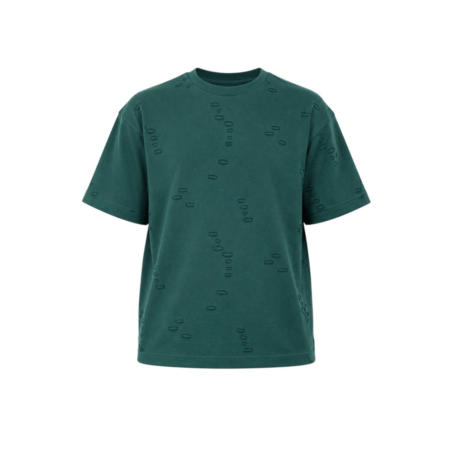 Void Tee by RUVR – tone-on-tone streetwear tee in Light Grey