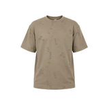 Void Tee by RUVR – distressed oversized tee in Cream