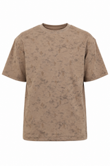 Terrain Tee by RUVR – oversized distressed tee in Desert Sand