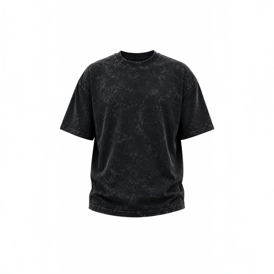 RUVR Terrain Tee – boxy streetwear fit acid wash graphic tee