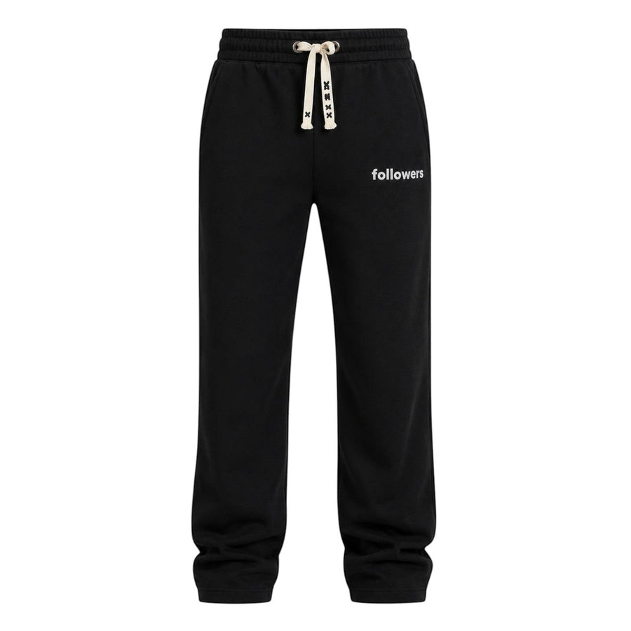Crowd Sweatpant by RUVR – men's fleece sweatpants with embroidered graphic in Black