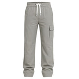 TERRAIN Cargo Pant by RUVR – structured wide-leg pants in Grey