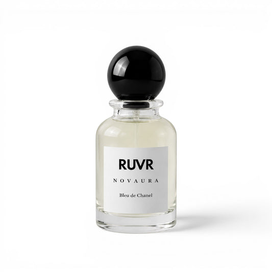NOVAURA Bleu de Chanel perfume bottle by RUVR – 55ML fresh woody fragrance for men