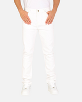 RUVR Grain Denim straight-fit jeans in white heavyweight cotton twill with five-pocket construction