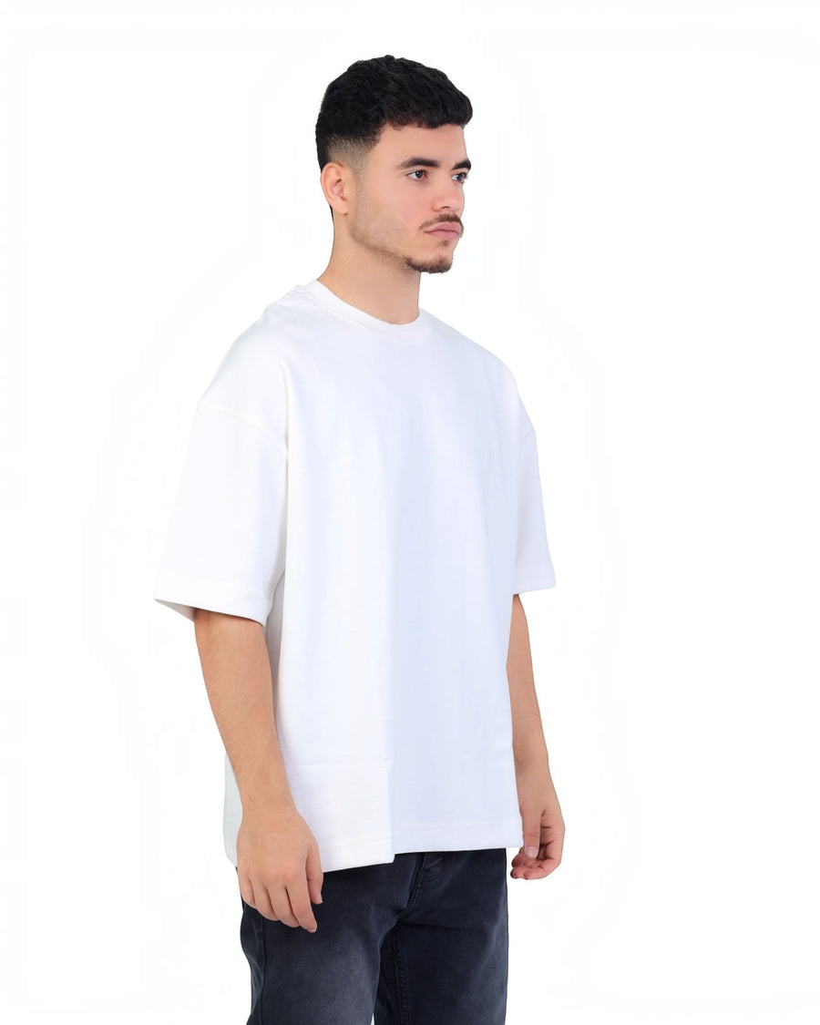 RUVR Palette Tee in white, an oversized heavyweight cotton t-shirt with a clean, unbranded design and dropped shoulders