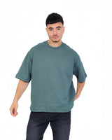 RUVR Palette Tee in sage green, an oversized heavyweight cotton t-shirt with a clean, unbranded design.