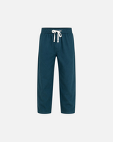 RUVR Urban Utility Pants in dark teal with an elastic drawstring waistband and a relaxed modern fit